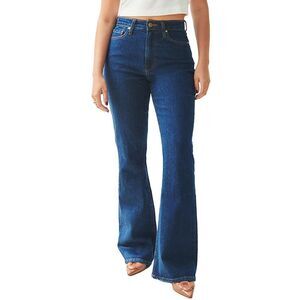 Nelle Atelier Womens  Petite The Lea Flare Denim